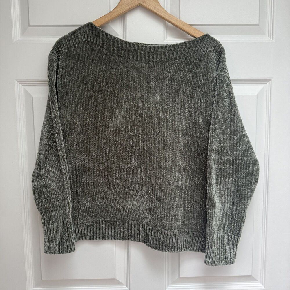 Tommy Bahama Women’s Olive Green Island Luna Chenille Sweater Size Medium